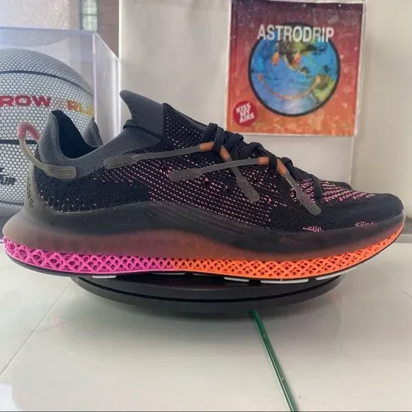 🆕 Adidas 4D Fusio 'Black Orange Pink' - Mens Sizes - Picture 1 of 15